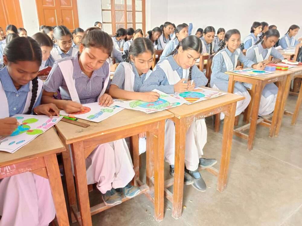 World Earth Day celebrated at Phool Chandra Nari Shilp Mandir Girls Inter College
