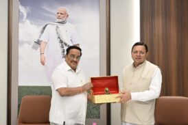 मुख्यमंत्री धामी ने केंद्रीय जल शक्ति मंत्री सी. आर. पाटिल से शिष्टाचार भेंट की