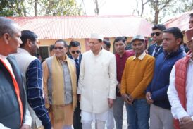 पीपलकोटी में स्वास्थ्य व्यवस्थाओं का जायजा लेने पहुँचे मुख्यमंत्री  धामी