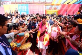 काशीपुर रंगोत्सव होली मिलन समारोह में शामिल हुए मुख्यमंत्री धामी