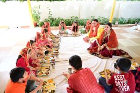 रामनवमी के शुभ अवसर पर मुख्यमंत्री ने कन्या पूजन कर देवी स्वरूपा बालिकाओं का सम्मान किया