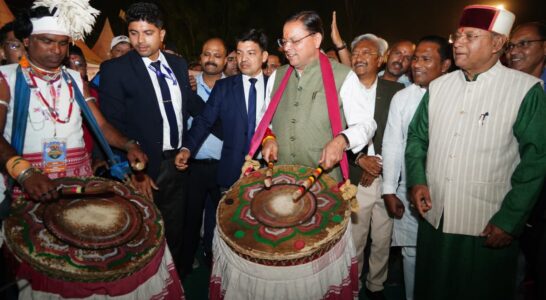 Chief Minister Dhami participated in the State Tribal Festival 2026 in Dehradun.