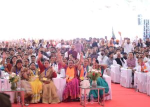 Dhami government's decisions set an example, development gained momentum: Rajnath Singh
