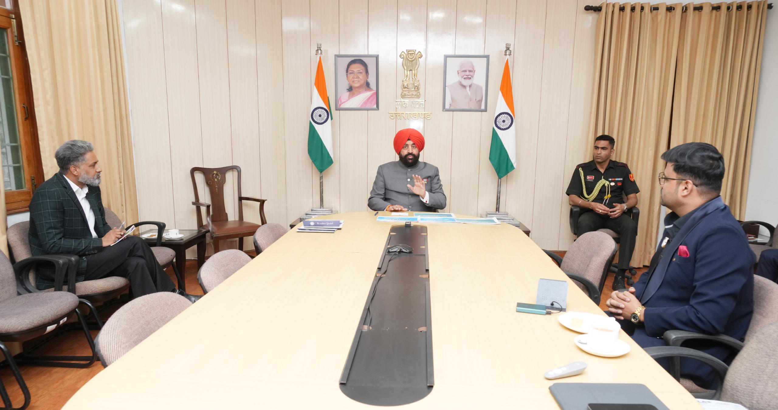 Vice Chairman of Tula’s Institute, Raunak Jain, Pays Courtesy Visit to the Governor