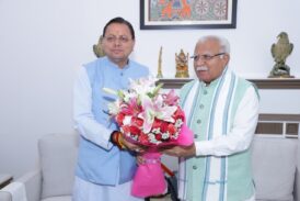 मुख्यमंत्री ने केंद्रीय ऊर्जा एवं आवास मंत्री से भेंट कर राज्य से संबंधित विभिन्न विषयों पर की चर्चा