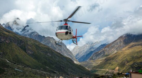 Online booking process for the Kedarnath Heli Shuttle Service successfully completed.