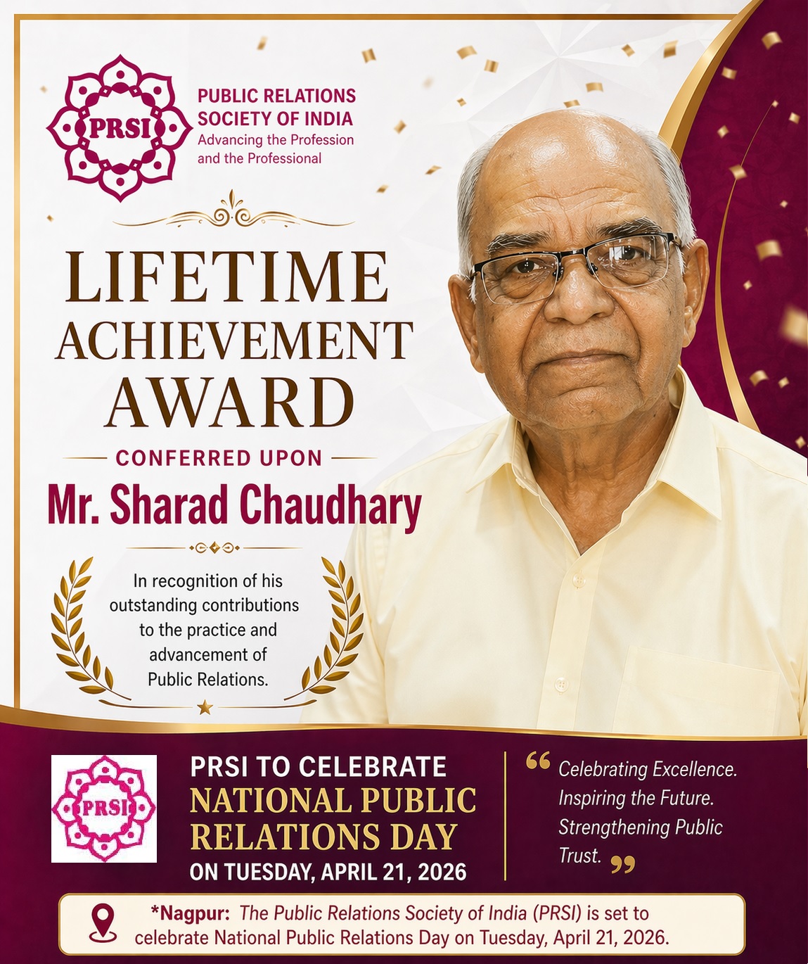 *PRSI to Celebrate National Public Relations Day on Tuesday, April 21*