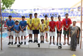 Aryan School Celebrates Sportsmanship and Team Spirit at Annual Aquatic Meet