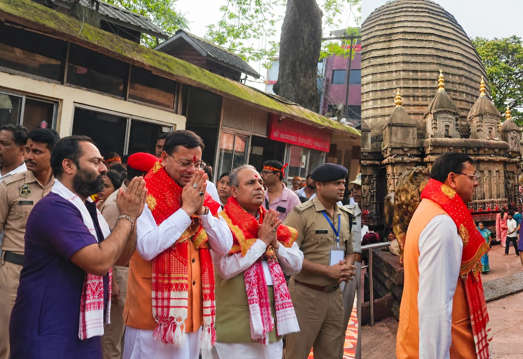 मुख्यमंत्री  पुष्कर सिंह धामी ने कामाख्या देवी मंदिर में की पूजा-अर्चना