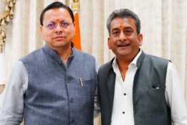अभिनेता हेमंत पांडे ने मुख्यमंत्री धामी से शिष्टाचार भेंट की
