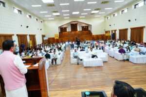 Chief Minister Dhami honored the state's meritorious students.