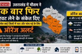 उत्तराखंड में मौसम के करवट लेने के संकेत, चार और पांच मई के लिए ऑरेंज अलर्ट