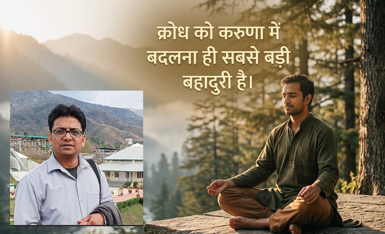 “क्रोध को करुणा में बदलना ही सबसे बड़ी बहादुरी है” –  विकास कुमार 