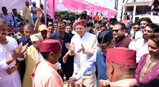 The Chief Minister participated in the Jaunsar-Bawar Folk Cultural Festival and Sports Event-2026.