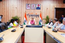 मुख्यमंत्री धामी से रेलवे बोर्ड के चेयरमैन के नेतृत्व में एक प्रतिनिधिमंडल ने भेंट की