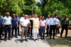 मुख्यमंत्री आवास परिसर में 3-बी गार्डन (बी-फ्रेंडली, बटरफ्लाई-फ्रेंडली एवं बर्ड-फ्रेंडली गार्डन) के निर्माण कार्य का शुभारम्भ