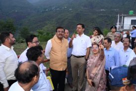मुख्य सचिव द्वारा टिहरी झील क्षेत्र का भ्रमण एवं पर्यटन विकास परियोजना का निरीक्षण