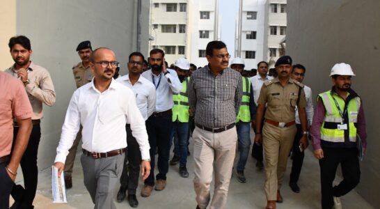 The Chief Secretary inspected the 1,872 houses constructed under the Pradhan Mantri Awas Yojana in Bagwala.