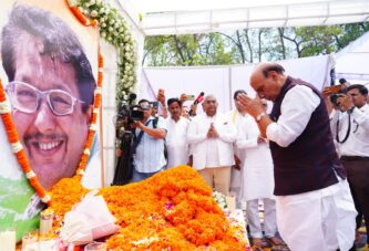 केंद्रीय रक्षा मंत्री एवं मुख्यमंत्री ने स्व. जसपाल राणा के त्रयोदशी संस्कार में श्रद्धांजलि अर्पित की