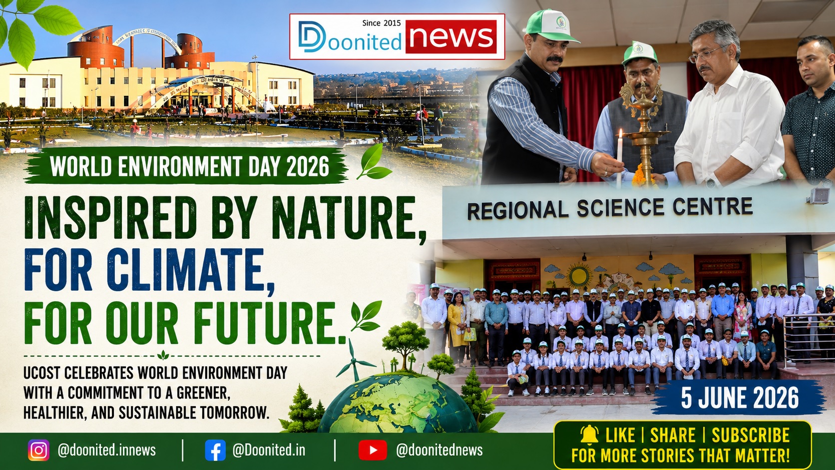 World Environment Day 2026 Celebrated at UCOST with Focus “Inspired by Nature, For Climate, For Our Future.” 