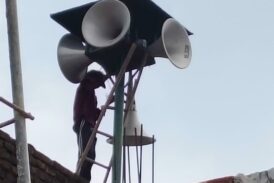 बिना अनुमति एवं निर्धारित मानकों के विपरीत संचालित लाउडस्पीकरों पर की गई कार्रवाई