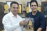 फिल्म अभिनेता अमन वर्मा ने की फिल्म विकास परिषद के नोडल अधिकारी से भेंट