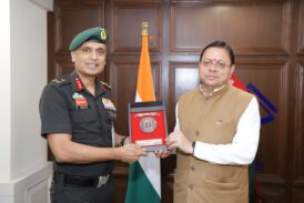 मुख्यमंत्री से महानिदेशक एनसीसी ने की शिष्टाचार भेंट