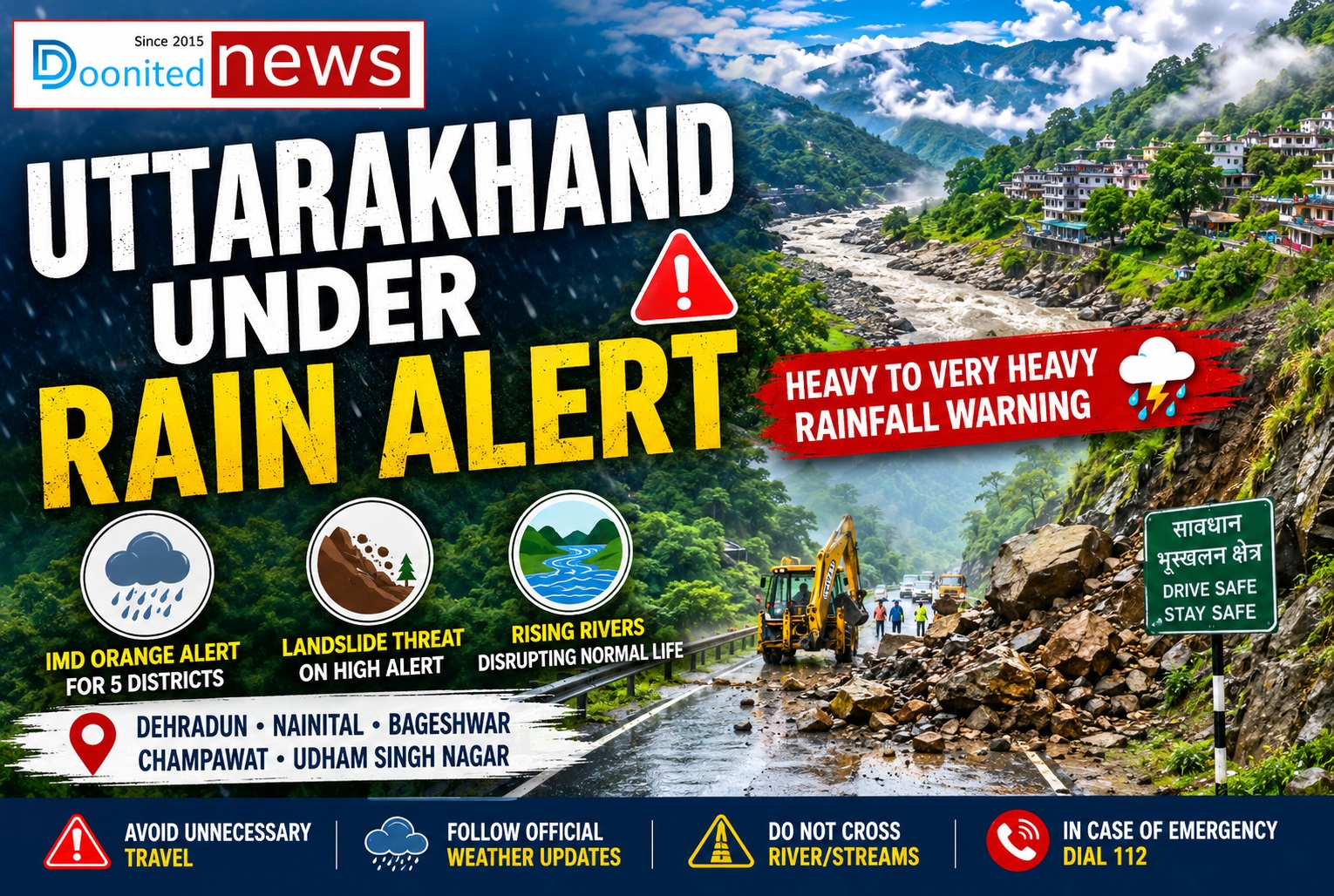 Uttarakhand Under Rain Alert