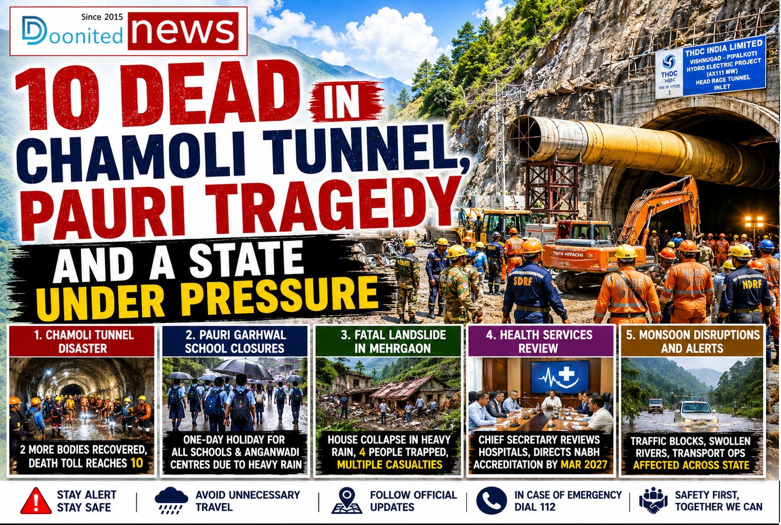 10 Dead in Chamoli Tunnel, Pauri Tragedy and a State Under Pressure