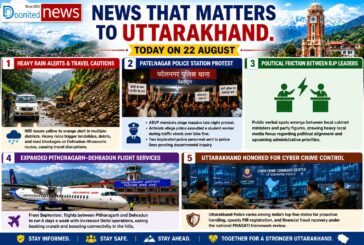 “News That Matters to Uttarakhand Today on 22 august”