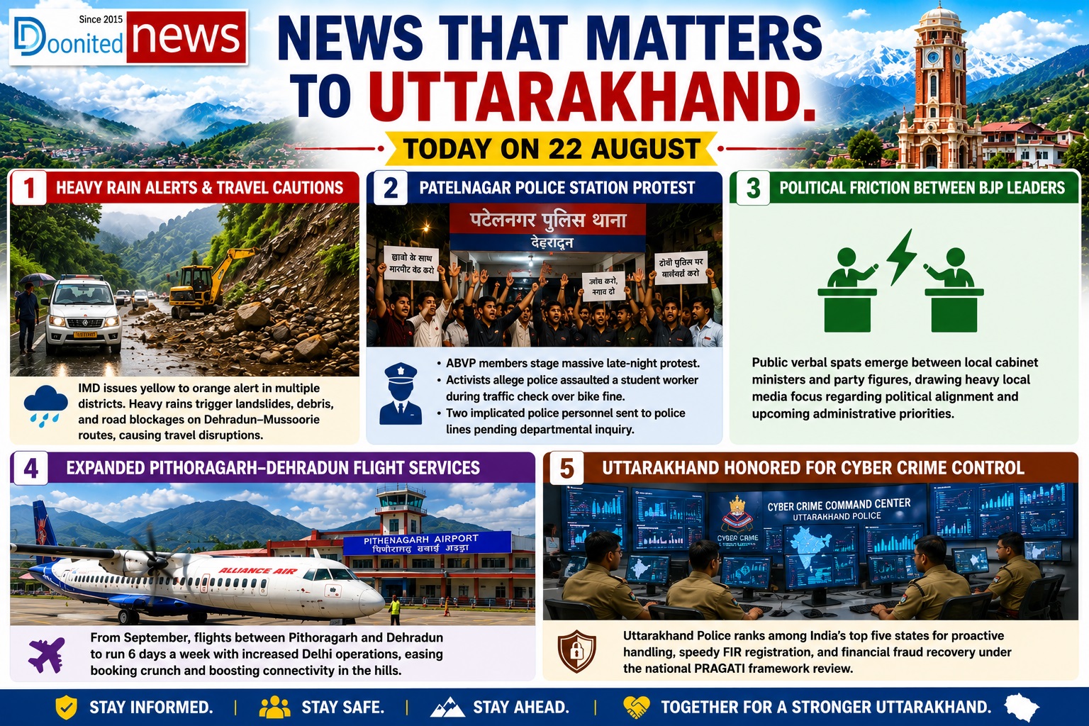 “News That Matters to Uttarakhand Today on 22 august”
