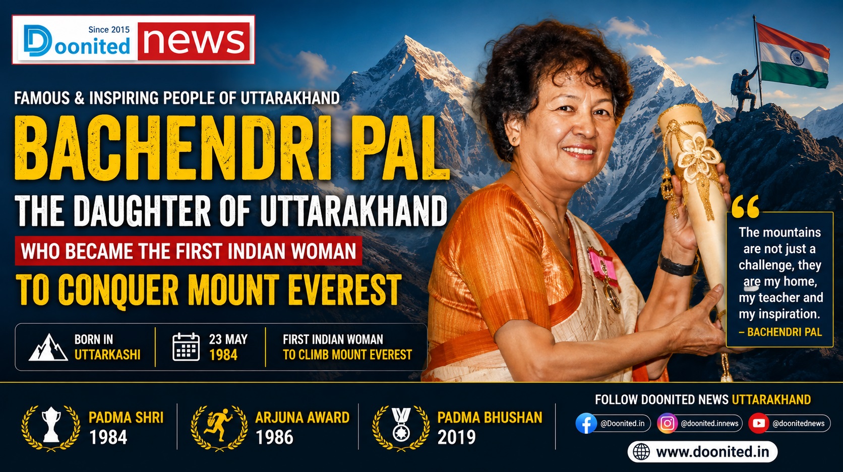 Bachendri Pal: The Daughter of Uttarakhand