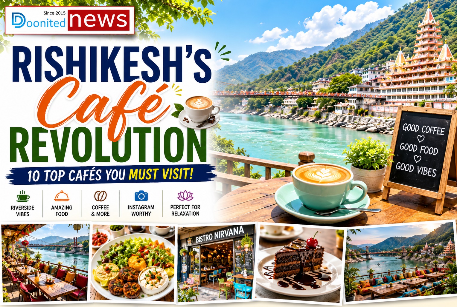 Rishikesh’s Café Revolution: 10 Cafés That Are Redefining Travel in Uttarakhand
