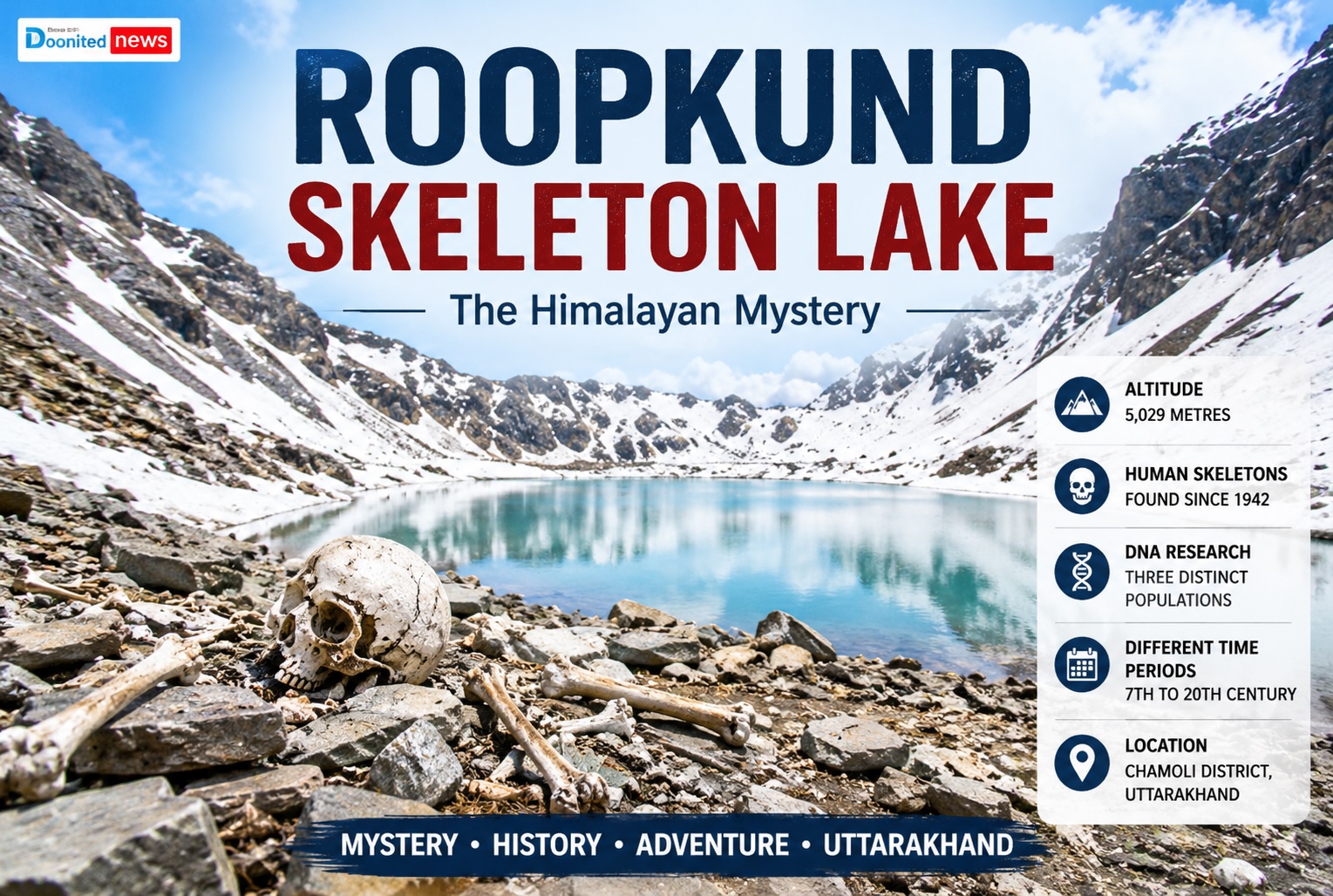 Roopkund Lake: The Mystery of Uttarakhand’s Skeleton Lake High in the Himalayas
